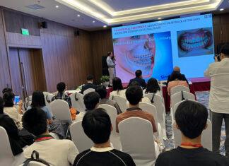 TS BS Lê Tấn Hùng đã báo cáo đề tài “Nghiên cứu điều trị lệch lạc xương hàm loại III(hàm móm, khớp cắn ngược) bằng phẫu thuật xoay phức hợp Hàm trên-Hàm dưới